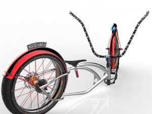 u-bike design low rider bike 3D Model
