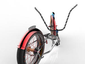 u-bike design low rider bike 3D Model