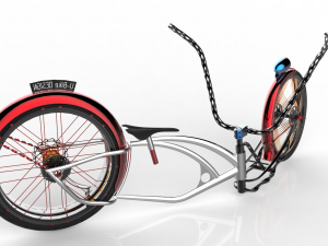 u-bike design low rider bike 3D Model