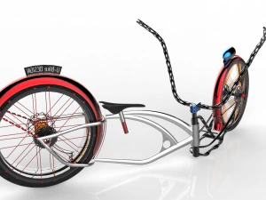 u-bike design low rider bike 3D Model
