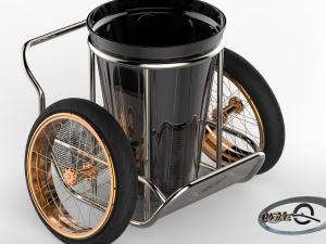 manual garbage container deluxe 3D Model