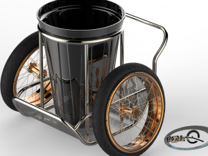 manual garbage container deluxe 3D मॉडल