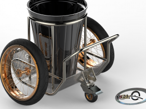 manual garbage container deluxe 3D Model