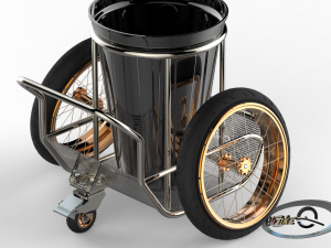 manual garbage container deluxe 3D Model
