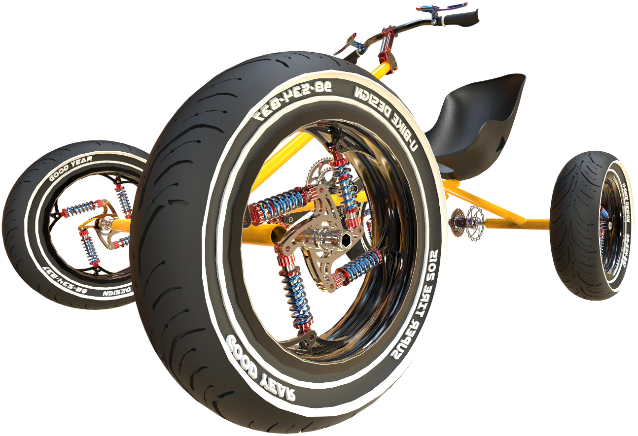 quad city bike 3D Model .c4d .max .obj .3ds .fbx .stl .blend 