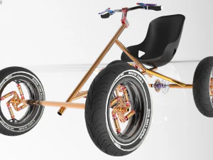 quad city bike 3D Model