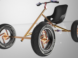 quad city bike 3D मॉडल