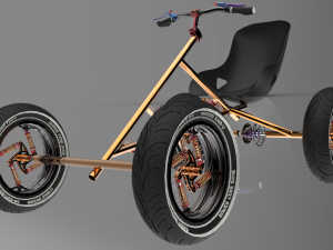 quad city bike 3D मॉडल