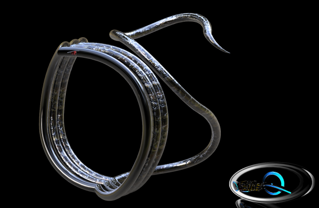 cobra ring 3D Модель .c4d .max .obj .3ds .fbx .stl .blend 