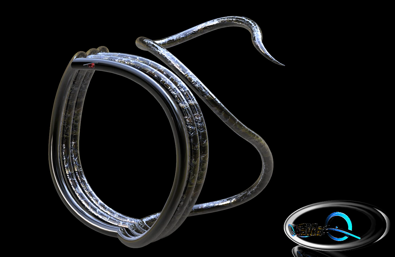 cobra ring 3D Model .c4d .max .obj .3ds .fbx .stl .blend 