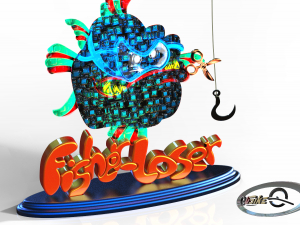 funny trophy 3D Model