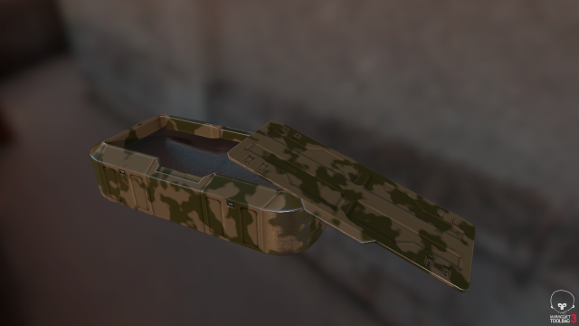 sci fi container Modelo 3D .c4d .max .obj .3ds .fbx .stl .blend 