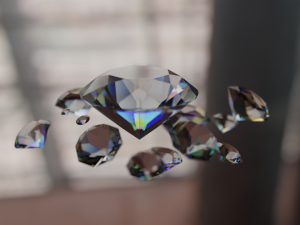 realistic prism material 3D Model
