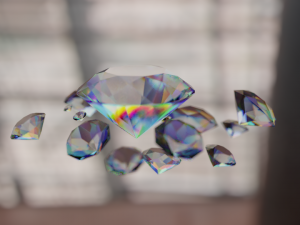 realistic prism material 3D Model