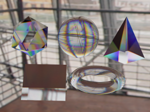 realistic prism material 3D Model