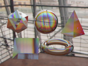 realistic prism material 3D Model