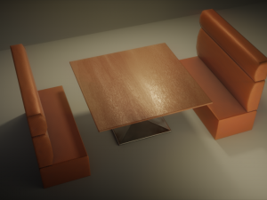 bistro place 3D मॉडल