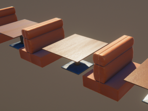 bistro place 3D मॉडल