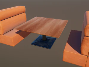 बिस्टरो स्थान 3D मॉडल