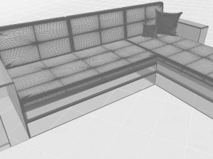 sofa atlanta with table atamana 3D Model