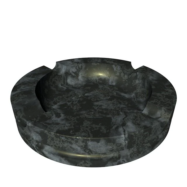 ashtray 3D Model .c4d .max .obj .3ds .fbx .stl .blend 