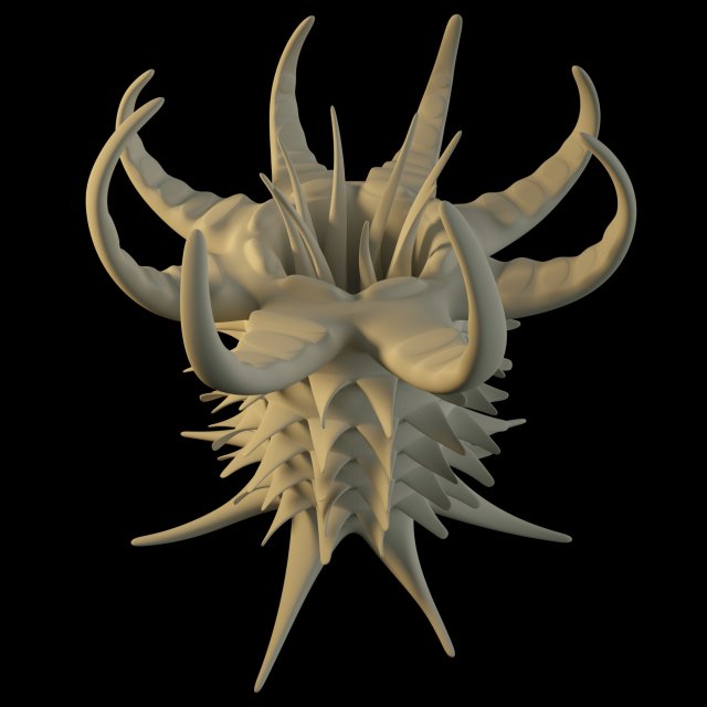 alien sea anemone 3D 模型 .c4d .max .obj .3ds .fbx .stl .blend 