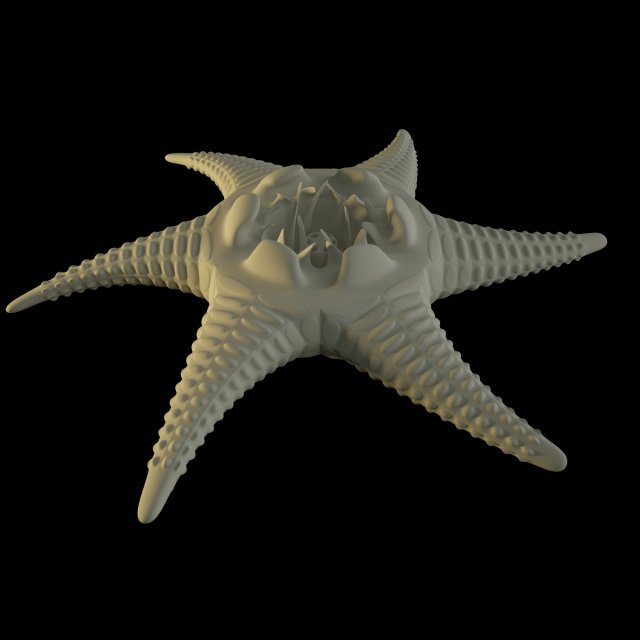 alien starfish Modelo 3D .c4d .max .obj .3ds .fbx .stl .blend 