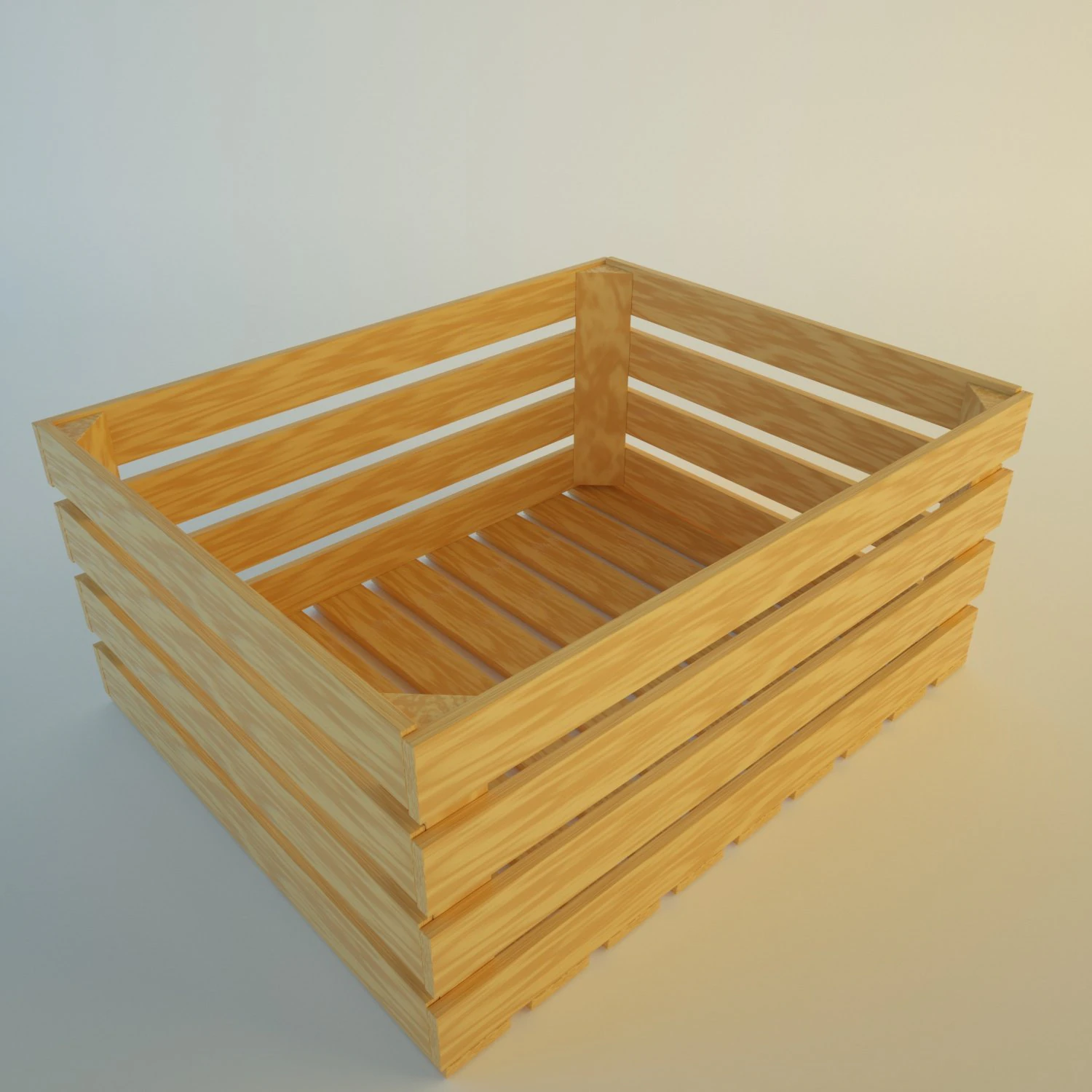 나무 상자 3D 모델 .c4d .max .obj .3ds .fbx .stl .blend 