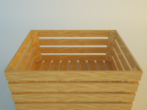 wood box Modèle 3D