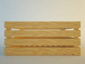 나무 상자 3D 모델