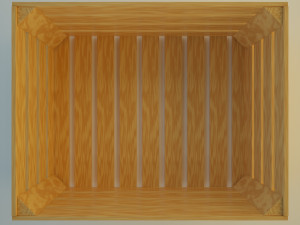 wood box Modèle 3D