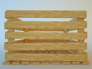 wood box Modelo 3D