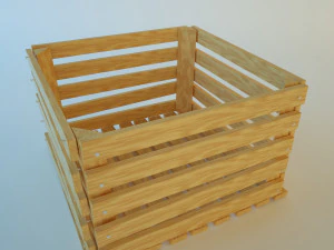 scatola di legno Modello 3D