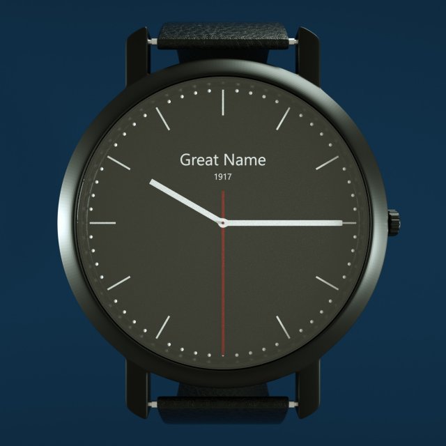 watch 3D Модель .c4d .max .obj .3ds .fbx .stl .blend 