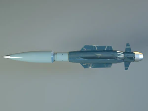 razzo fantascientifico Modello 3D