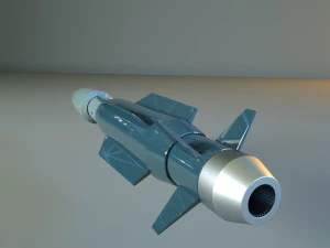 razzo fantascientifico Modello 3D