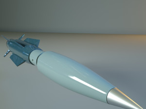 scifi rocket 3D 모델