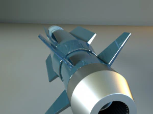 razzo fantascientifico Modello 3D