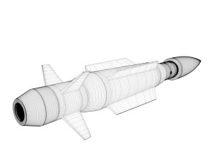 razzo fantascientifico Modello 3D