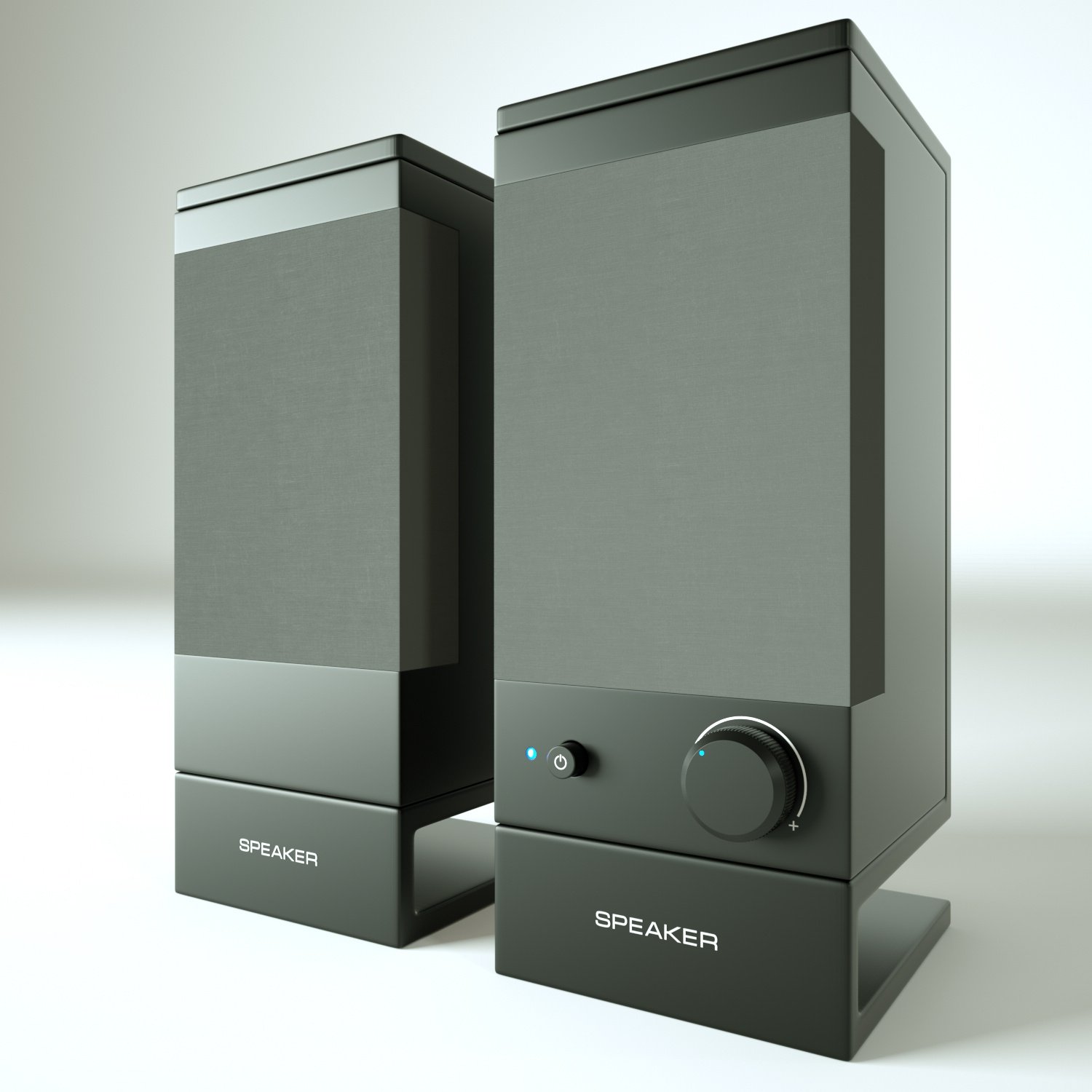 Speaker 3d model. Loudspeaker 3d.