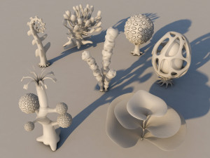 alien plants 3D Model