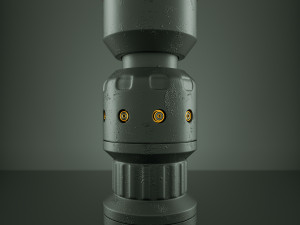 sci fi battery 3D 모델