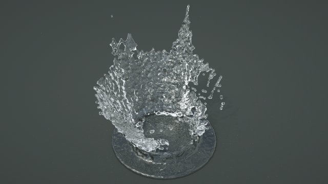 crowns splash set Modelo 3D .c4d .max .obj .3ds .fbx .stl .blend 