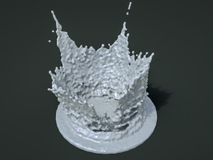 crowns splash set Modelo 3D