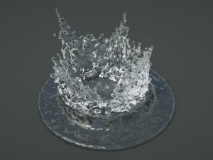 crowns splash set Modelo 3D