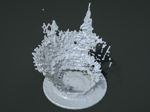 crowns splash set Modelo 3D