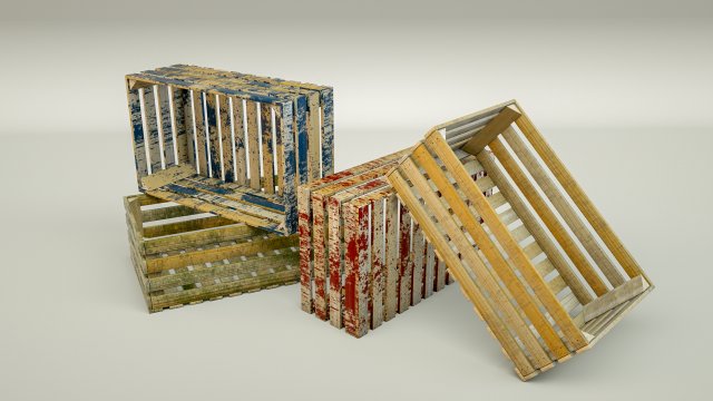 wood box 3D 모델 .c4d .max .obj .3ds .fbx .stl .blend 