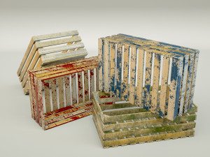 wood box 3D 모델