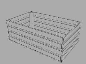 wood box 3D 모델