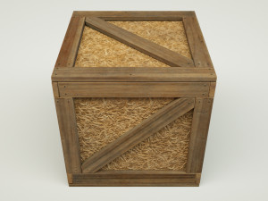 wooden crates Modello 3D